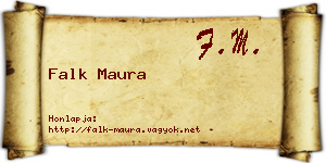 Falk Maura névjegykártya